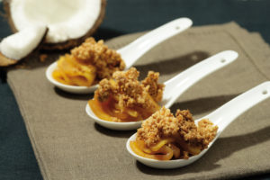 Crumble noix de coco et pomme Ariane