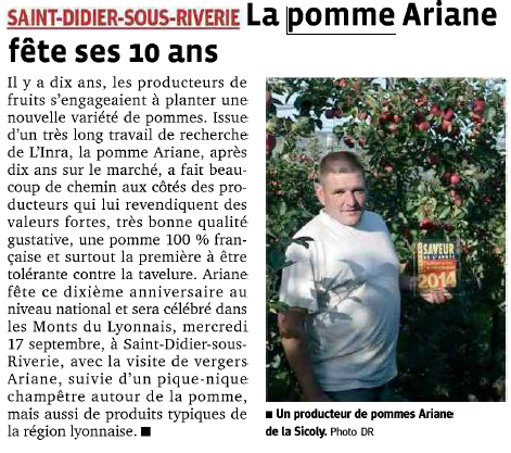 10 ans Ariane saint didier sous riverie