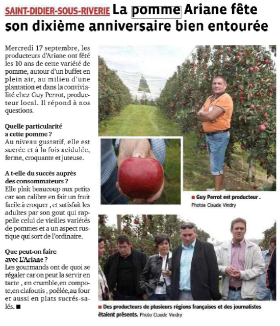 la pomme Ariane 10 ans