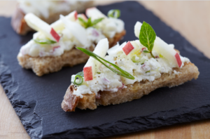 toast chèvre frais et pommes