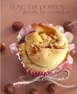 roses aux pommes et éclats de noisettes