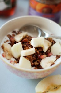 Granola cru aux pommes