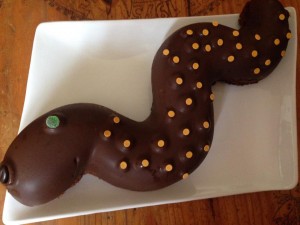 Serpent chocolat - recettes pomme chocolat enfants