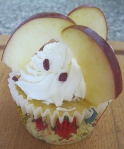 cupcake pomme framboise